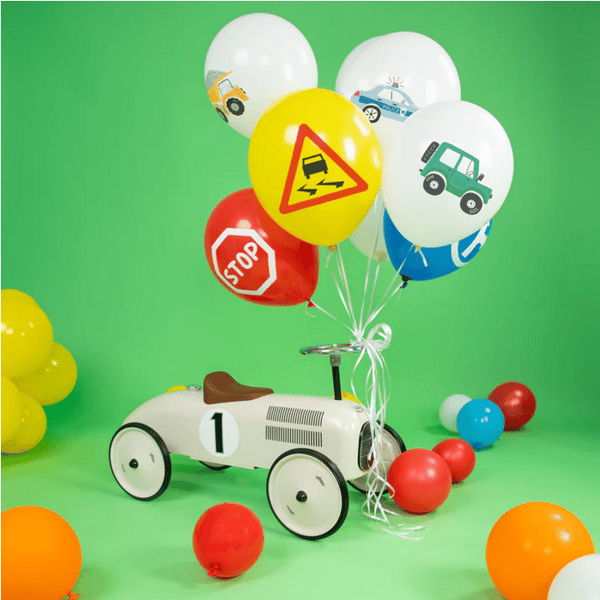 Bilar ilmapallot syntymäpäivä autoaihe 9 kpl