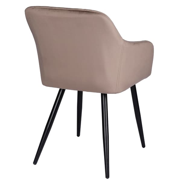 MILTON samettinen nojatuoli, ruskea