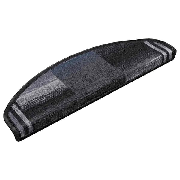 vidaXL selvklæbende trappetrin 10 stk. 65x21x4cm sort og grå