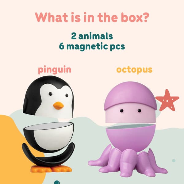 Magimals Sealife magnetisk legetøj havdyr 1+