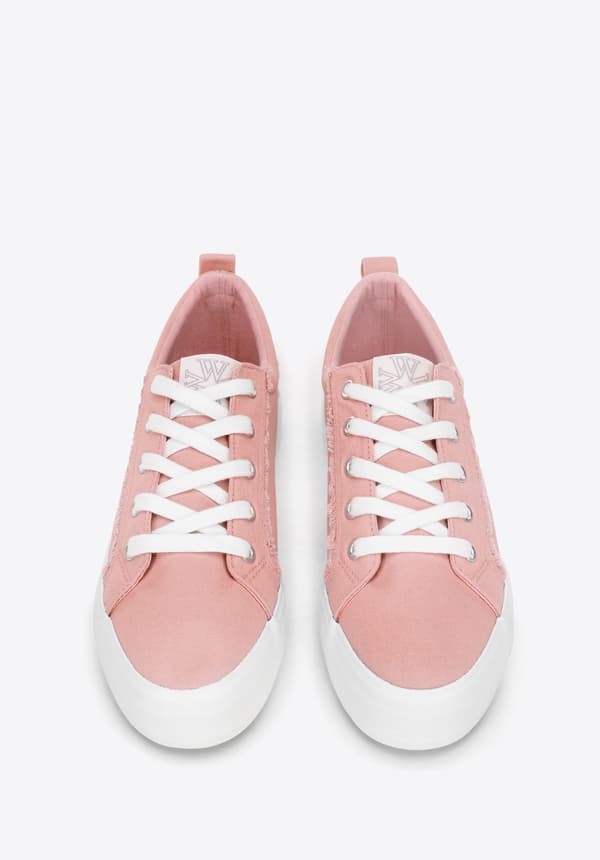 Wittchen Dames Lyserøde Stof Sneakers, Lyserød Syntetisk Materiale