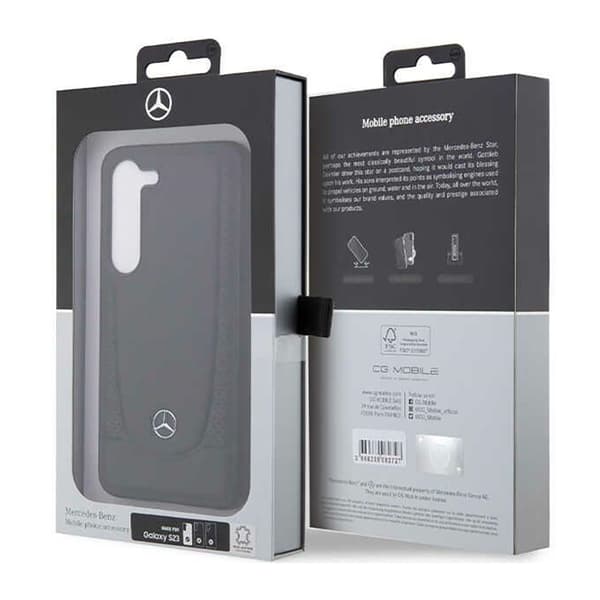 Mercedes Urban Line Lædercover til Samsung Galaxy S23 (Sort)