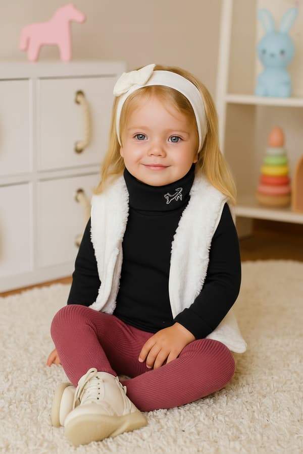 Børne TURTLENECK 98 SWEATSHIRT Børne T-SHIRT BLUSE med print SORT