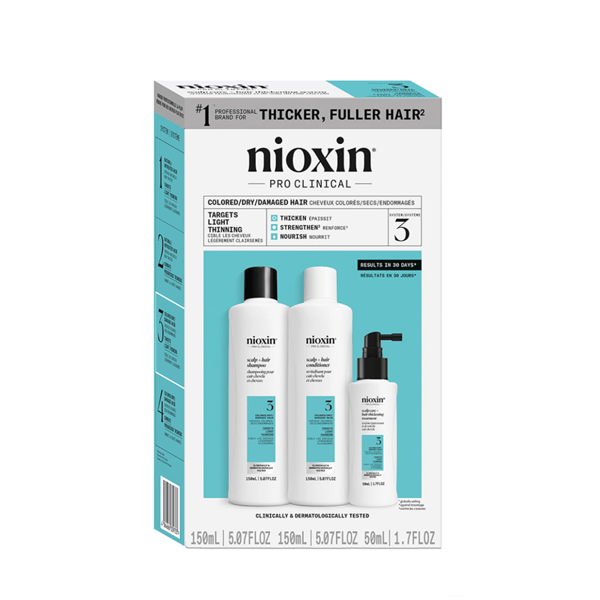 Nioxin System 3 Prøvesæt Lille 150ml + 150ml + 50ml