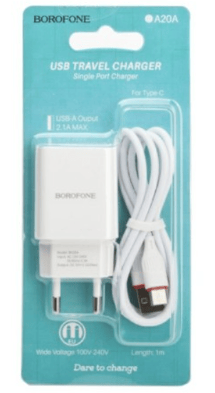 Borofone BA20A 2.1A Vægoplader til Apple iPhone