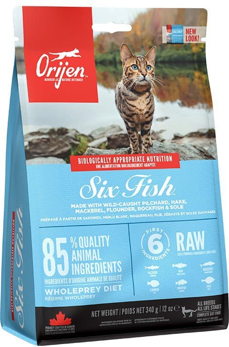 Orijen | Helfoder til byttedyr | 340 g pakke - Seks fisk 340 g