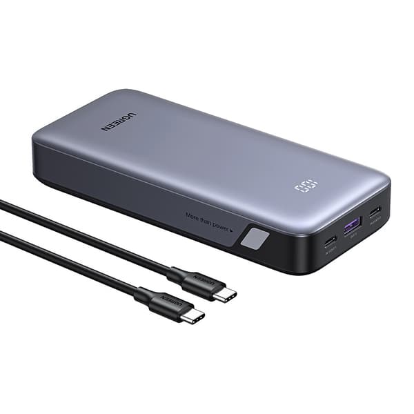 Varavirtalähde 20000mAh Ugreen PB532, USB 2x USB-C, 30W (harmaa)