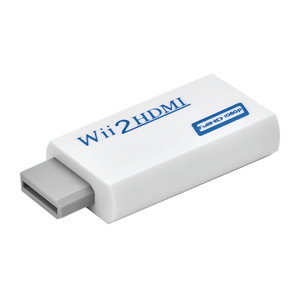 Adapter Wii Nintendo til HDMI med AUX lyd Konverter Multi Out