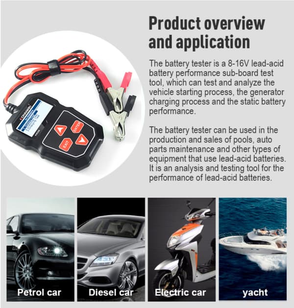 Batteritest Konnwei KW208
