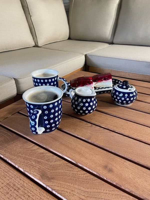 Kaffemuggset K1 mönster - 100% handgjort