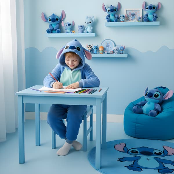 Lilo & Stitch Onesie Kigurumi Pyjamaskostume 135-145cm