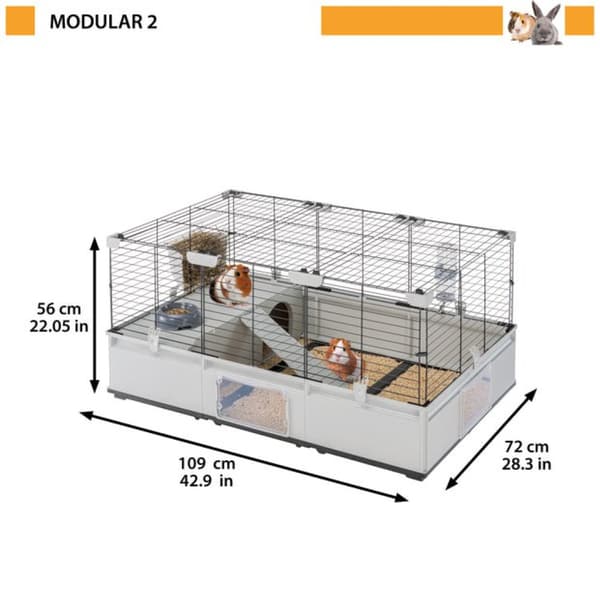 FERPLAST Modular 2 bur til kaniner og marsvin