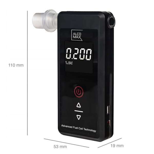 Professionel alkometer METEO AX7 + 17 mundstykker