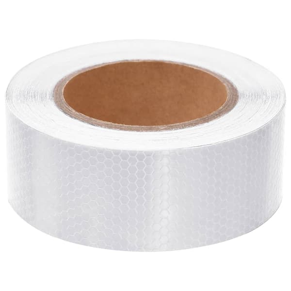 vidaXL Reflekterande tejp, vit, 5 cm x 20 m, PVC