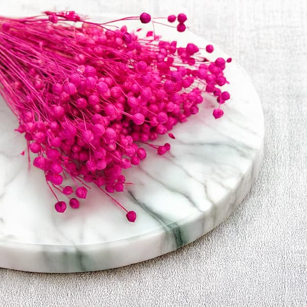 Torkad lin - Fuchsia