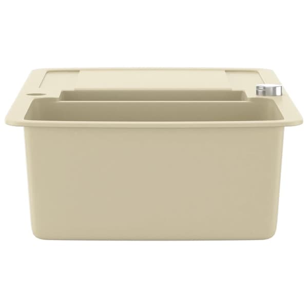 vidaXL Granit Dubbelt Handfat, Beige