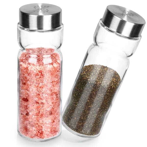 Salt- och pepparkar i glas 170 ml 2 st
