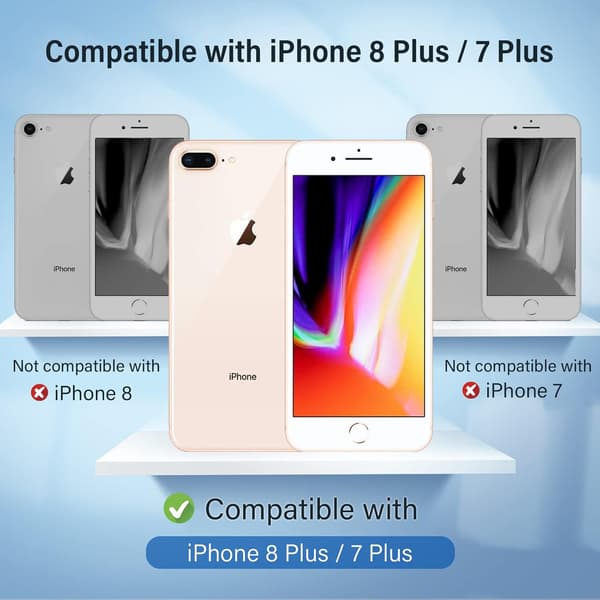 SKAL TILL APPLE IPHONE 7 PLUS/8 PLUS SILIKONKLAR BASIC
