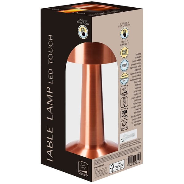 Kobber bordlampe 21 LED 21 cm