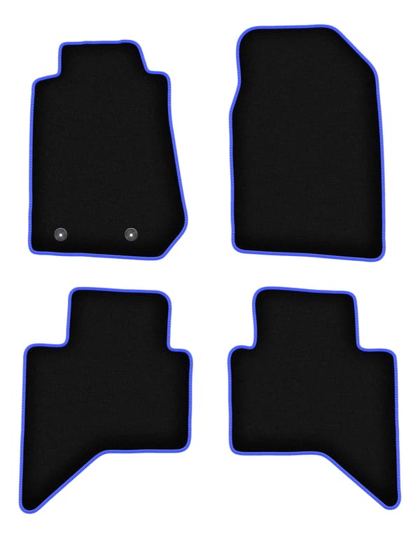 CARLUX-BLÅ bilmåtter til: Isuzu D-MAX II pickup (2011-)