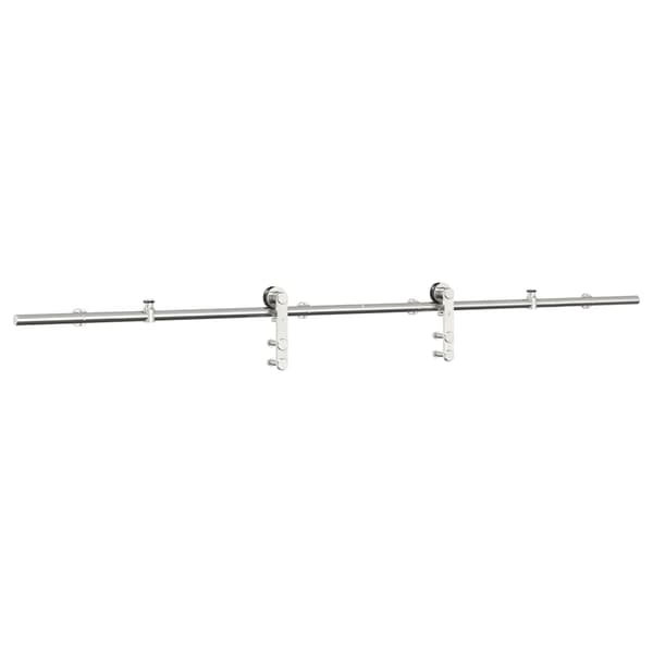 vidaXL Skjutdörrsfäste 200 cm stål silver