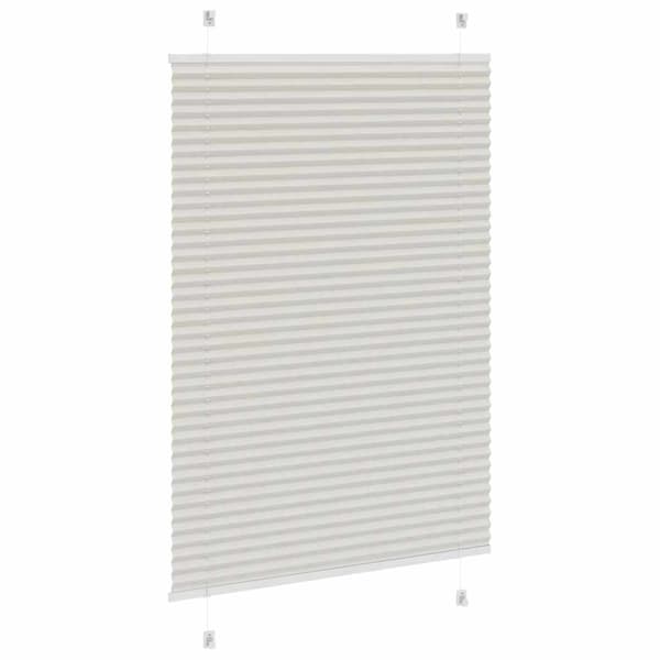 vidaXL Plisserad rullgardin ljusgrå 85x150 cm Tygbredd 84,4 cm