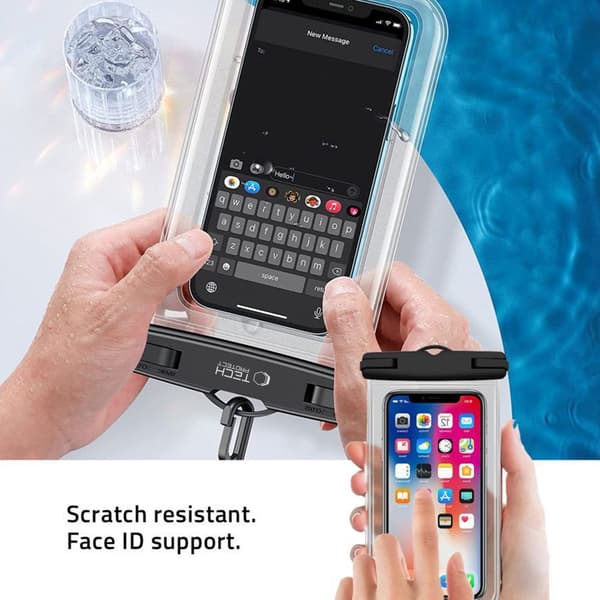 TECH-PROTECT UWC7 UNIVERSAL VANDTÆT ETUI 6,9 TOMMER SORT