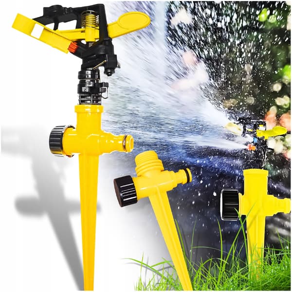 Havesprinkler roterende pulserende 360° 3/4 vanding af græsplæne