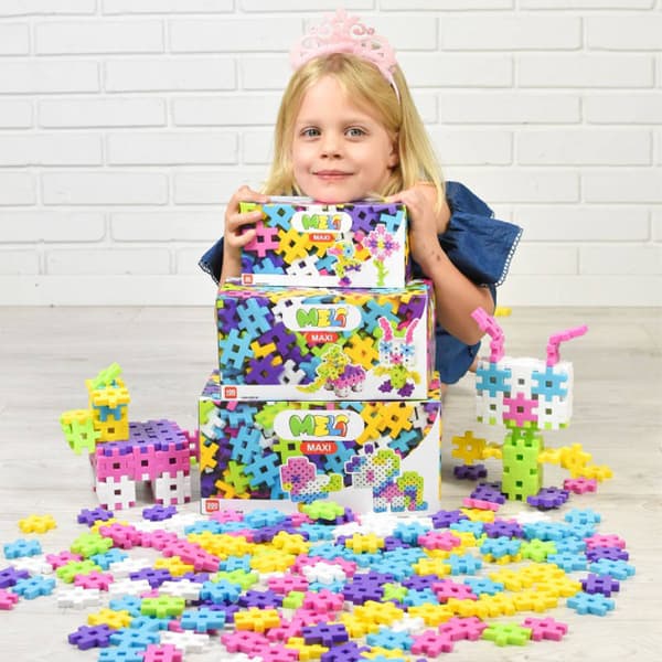 Meli Maxi Rosa byggklossar 200 st.