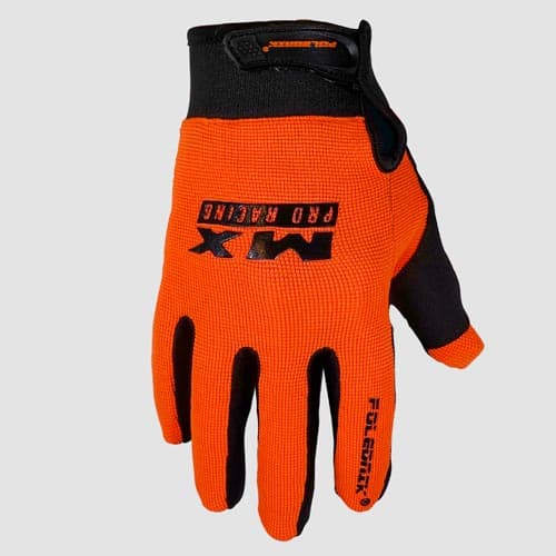 Cross Polednik MX Pro Evo Læderhandsker Orange Størrelse S Velcro