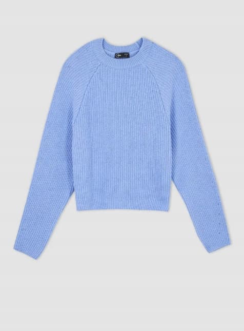 Defacto långärmad tröja blå casual XXS