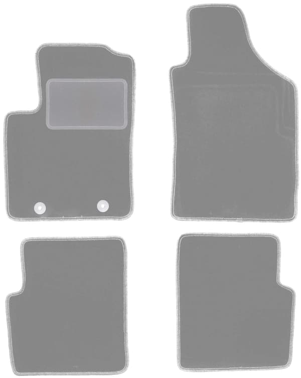 Grå bilmåtter til: Fiat 500 cabrio, hatchback (2007-2013)