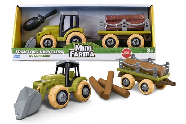 Traktor til samling med anhænger minigård til Børnenes Dag