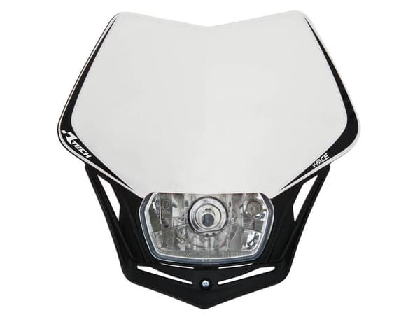 RACETECH (RTECH) V-FACE STRÅKLAMPA VIT/SVART