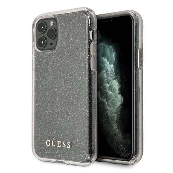 Guess GUHCN65PCGLSI iPhone 11 Pro Max silver/silver hårt skal Glitter