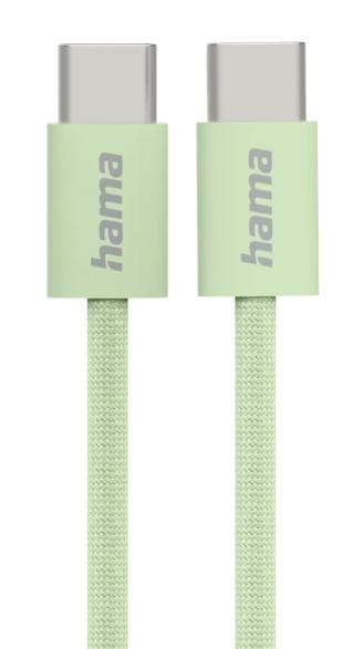 Kabel USB-C HAMA Data Fabric 1m Grøn