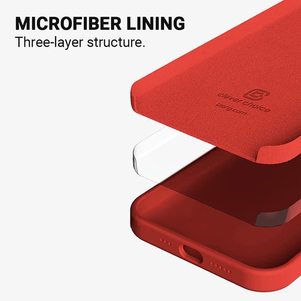 Crong Color Cover - iPhone 13 Pro Max-skal (rött)