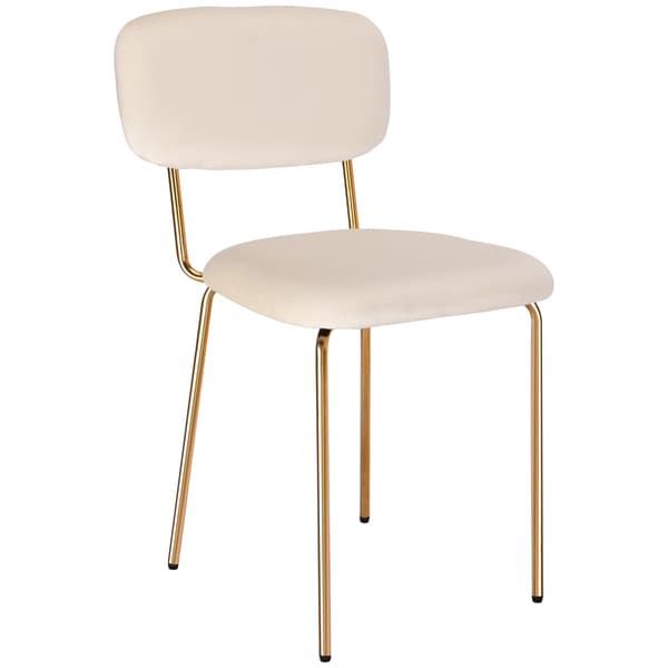 LOUIS guldbeige sammetsfåtölj