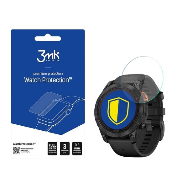Garmin Fenix 7 Pro Solar - 3mk Kellonsuoja FlexibleGlass