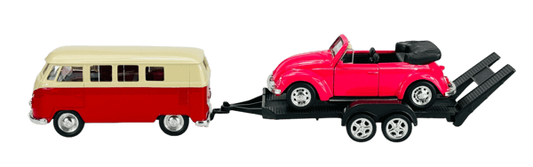 WELLY 2-PAK VW T1 BUS + VW BEETLE 1:34