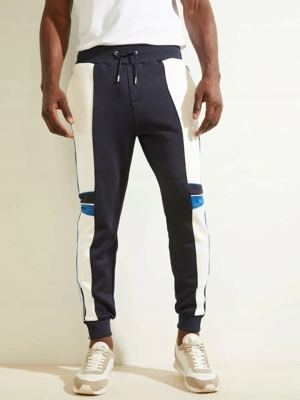 GUESS LANGE SWEATPANTS MED LOMMER M WŁD