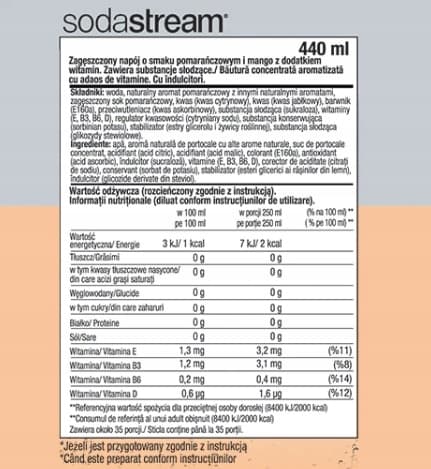 SODASTREAM 7Up Zero+ Apelsin-Mango+ Druva+ Pepsi Zero+ Mirinda Zero sirap