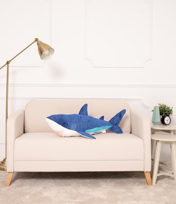 Teddy Bear Gustaw Shark ADI blå 90cm