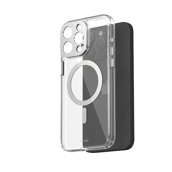 Moshi iGlaze MagSafe - iPhone 15 Pro Max cover (Luna sølv)