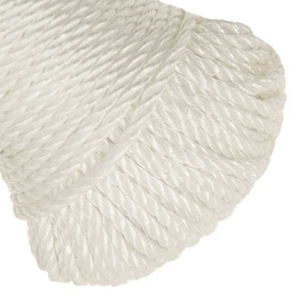 vidaXL Arbetsrep, Vitt, 3 mm, 100 m, Polypropylen