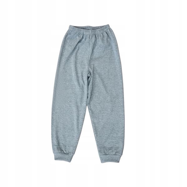 BARNPYJAMAS 140 för POJKAR 100% bomull TRACTOR gråmelerad