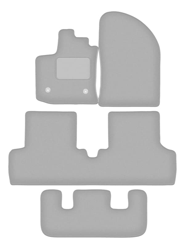 Bilmattor grå för: Dacia Lodgy 7 personer (2012-)