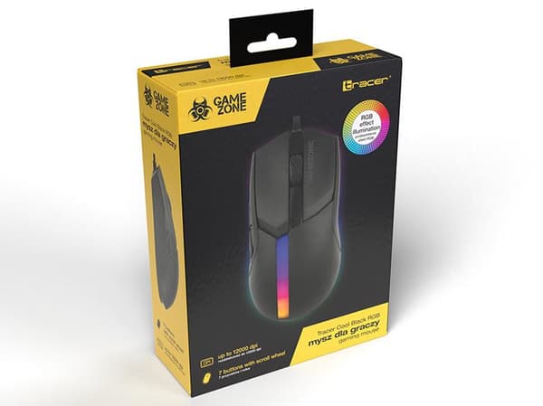 TRACER Gamezone Cool Black RGB Wired Mouse