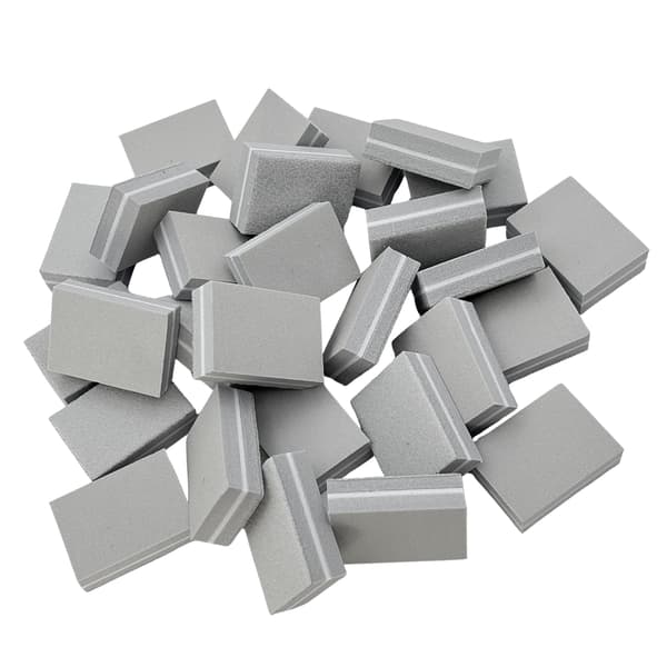 Mini nagellackblock grå 100/180 polermaskin 50 st.