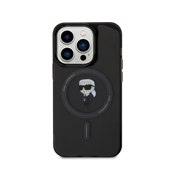 Karl Lagerfeld IML Ikonik MagSafe - iPhone 15 Pro cover (sort)